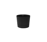Root & Vessel Cylinder Pot, Matte Black, 4.5-Inch