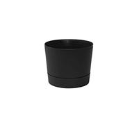 Root & Vessel Cylinder Pot, Matte Black, 6.5-Inch