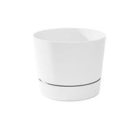 Root & Vessel Cylinder Pot, Matte White, 12.5-Inch