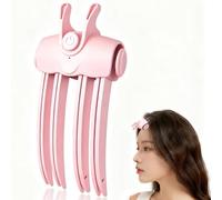 Root Volumizer Clip with Heated,Volume Tool with 2 Temperature Settings, Portable Root Lifting Styler for Fine and Thick Hair, Type-C Rechargeable Cordless Crown Booster for Women Men (Pink)