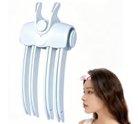 Root Volumizer Clip with Heated,Volume Tool with 2 Temperature Settings, Portable Root Lifting Styler for Fine and Thick Hair, Type-C Rechargeable Cordless Crown Booster for Women Men (Blue)