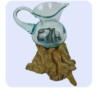 Root Wood Glass Vase Teak Root Vase Decoration Gift Jug