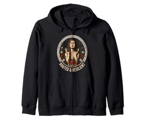 Rooted and Resilient Feminist Botanical Zip Hoodie
