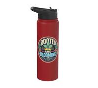 Rooted Blooming Plant Nature Retro Stainless Steel Insulated Water Bottle