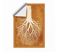 Rooted Foundation Botanical Unframed Wall Art Print A4 (29.7×21cm), Wall Decor for Living Room, Bedroom, Office & Home, Art Gift