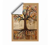 Rooted Growth Botanical Unframed Wall Art Print A4 (29.7×21cm), Wall Decor for Living Room, Bedroom, Office & Home, Art Gift
