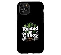 Rooted in Chaos Funny Cactus Gardener Graphic Case for iPhone 11 Pro