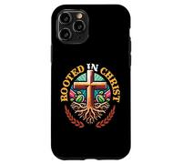 Rooted In Christ Christian Cross With Roots Christianity Case for iPhone 11 Pro
