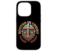 Rooted In Christ Christian Cross With Roots Christianity Case for iPhone 14 Pro