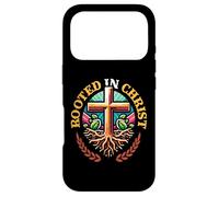 Rooted In Christ Christian Cross With Roots Christianity Case for iPhone 17 Pro