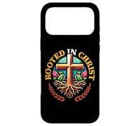 Rooted In Christ Christian Cross With Roots Christianity Case for iPhone 17 Pro Max