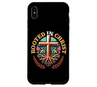 Rooted In Christ Christian Cross With Roots Christianity Case for iPhone XS Max