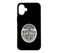 Rooted In Christ Christian Faith Colossians 2 7 Case for iPhone 16 Plus