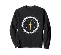 Rooted in Christ Christian Jesus Cross Sweatshirt