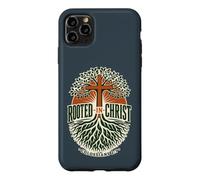 Rooted in Christ Colossians 2:7 Christian Faith Cross Tree Case for iPhone 11 Pro Max