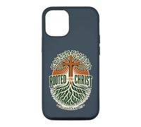 Rooted in Christ Colossians 2:7 Christian Faith Cross Tree Case for iPhone 12/12 Pro
