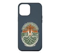 Rooted in Christ Colossians 2:7 Christian Faith Cross Tree Case for iPhone 12 Pro Max