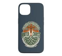 Rooted in Christ Colossians 2:7 Christian Faith Cross Tree Case for iPhone 13