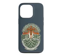 Rooted in Christ Colossians 2:7 Christian Faith Cross Tree Case for iPhone 13 Pro