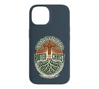 Rooted in Christ Colossians 2:7 Christian Faith Cross Tree Case for iPhone 14