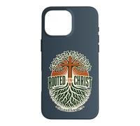 Rooted in Christ Colossians 2:7 Christian Faith Cross Tree Case for iPhone 16 Pro Max