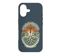 Rooted in Christ Colossians 2:7 Christian Faith Cross Tree Case for iPhone 17