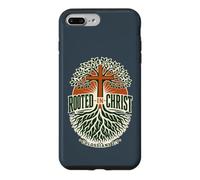 Rooted in Christ Colossians 2:7 Christian Faith Cross Tree Case for iPhone 7 Plus/8 Plus