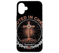 Rooted In Christ Colossians 2 7 Faith Christian Apparel Case for iPhone 16 Plus