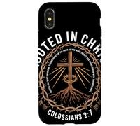 Rooted In Christ Colossians 2 7 Faith Christian Apparel Case for iPhone X/XS