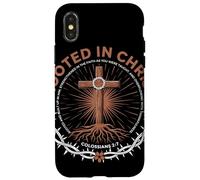 Rooted In Christ Colossians 2 7 Faith Christian Apparel Case for iPhone X/XS
