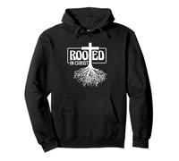Rooted in Christ Faith Based Inspirational Design Pullover Hoodie