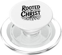 Rooted in Christ Faith Inspirational Christian Quote PopSockets PopGrip for MagSafe