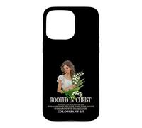 Rooted In Christ Lovely Lady & Lilly Christian Bible Verse Case for iPhone 15 Pro Max