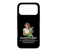 Rooted In Christ Lovely Lady & Lilly Christian Bible Verse Case for iPhone 17 Pro Max