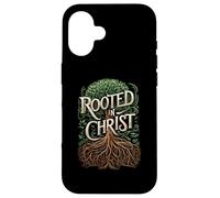 Rooted in Christ Shirt Tree Roots Faith Jesus Christian Case for iPhone 16