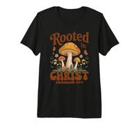 Rooted in Christ Spiritual Growth Botanical Illustration Premium T-Shirt
