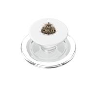 Rooted in Christ Vintage Cross Christian Design PopSockets PopGrip for MagSafe