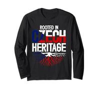 Rooted in Czech Heritage, Czech Roots Pride Long Sleeve T-Shirt
