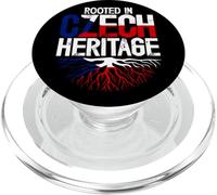Rooted In Czech Heritage, Czech Roots Pride PopSockets PopGrip for MagSafe