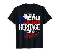 Rooted in Czech Heritage, Czech Roots Pride T-Shirt