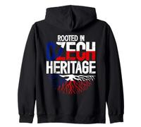 Rooted In Czech Heritage, Czech Roots Pride Zip Hoodie