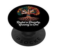 Rooted In Diversity Growing As One Unity Tree PopSockets Adhesive PopGrip