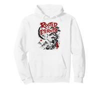 Rooted In Eternity Japanese Crane Moon Spirit Pullover Hoodie
