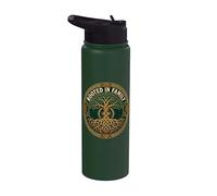 Rooted in Family Celtic Ancestral Roots Design Stainless Steel Insulated Water Bottle