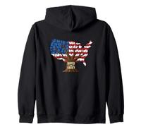 Rooted In Liberty Patriotic Pride American Freedom Patriot Zip Hoodie