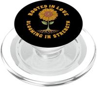 ROOTED IN LOVE, BLOOMIGN IN STRENGTH PopSockets PopGrip for MagSafe