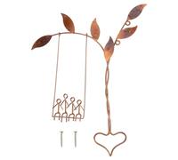 Rooted in Love Swing Sculpture, Wall Decorations for Home, Type C | Metal Wall Art Couple on Swings, Home Wall Hangings, Ornaments for Living Room Bedroom Decor
