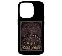 Rooted In Magic Vintage Style Celestial Lunar Phase Tree Case for iPhone 14 Pro