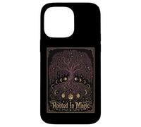 Rooted In Magic Vintage Style Celestial Lunar Phase Tree Case for iPhone 14 Pro Max