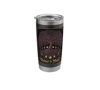 Rooted in Magic Vintage Style Celestial Lunar Phase Tree Stainless Steel Insulated Tumbler